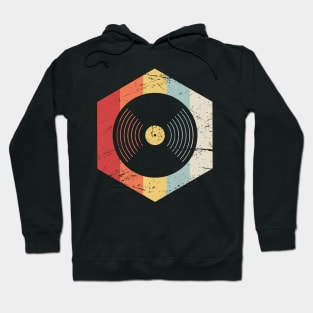 Retro 70s Vinyl Record Icon Hoodie